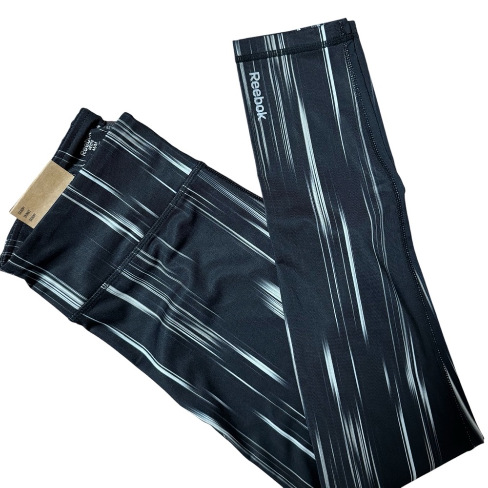NWT Reebok Size Medium Petite Skinny Sport Leggings Yoga Pants - Picture 5 of 5